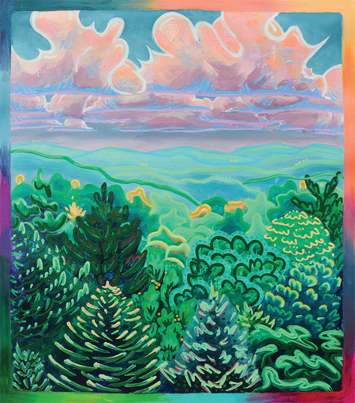 Vermont Treetops - Print - 12 x 14 in